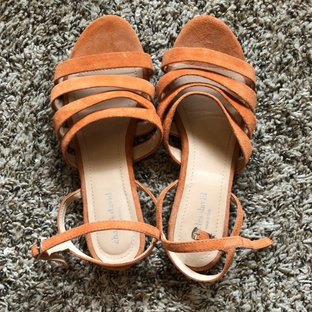 Orange sandals